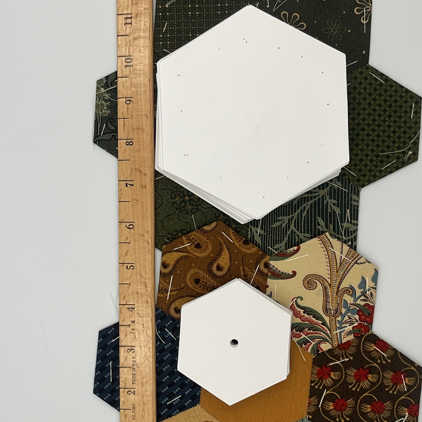 Hex Quilt Scrap and Template Bundle