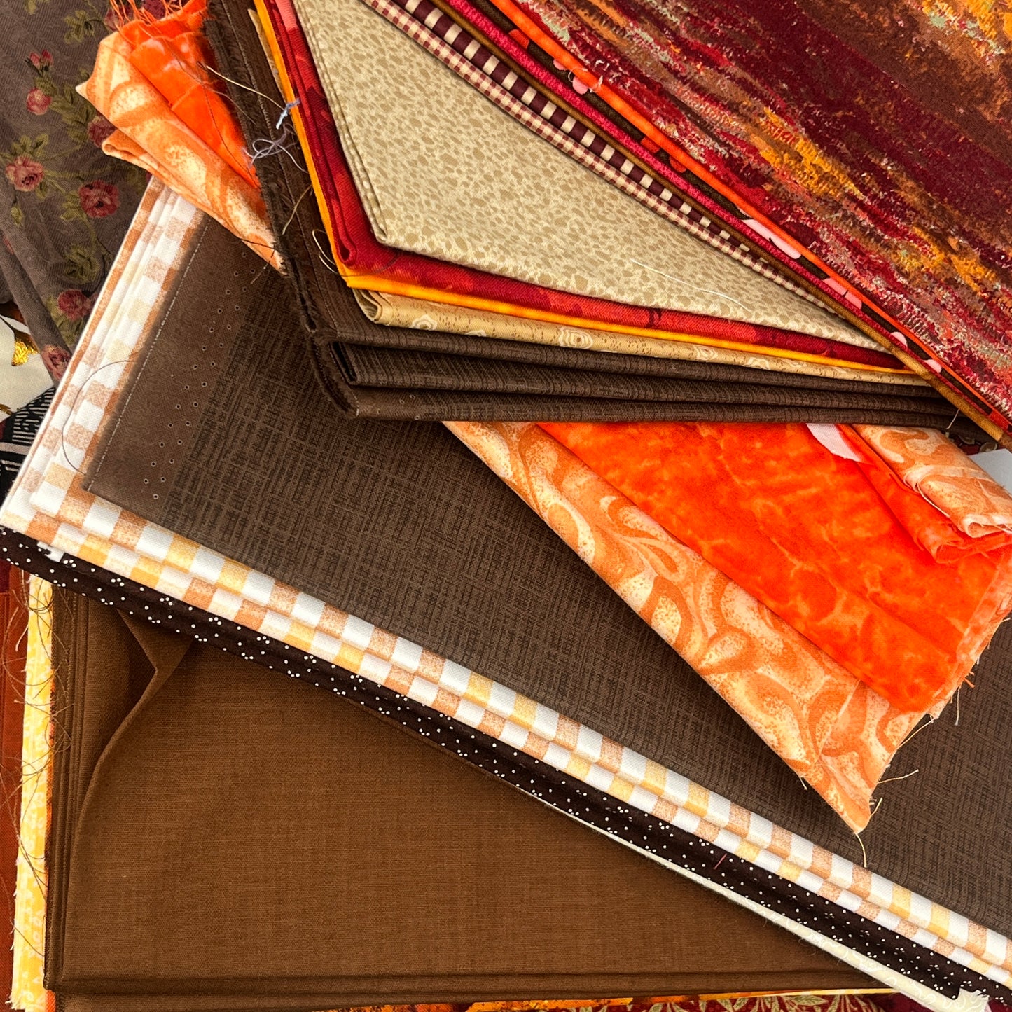 Quilting Cotton Bundle, Fall Colors, 5 lbs