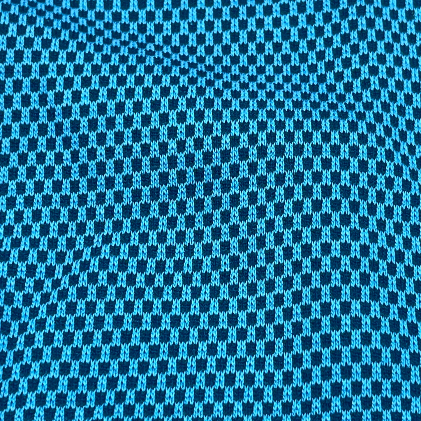 Blue Technical Knit, Vintage, Salt Lake 2002 Olympic Supplier Fabric BY THE YARD