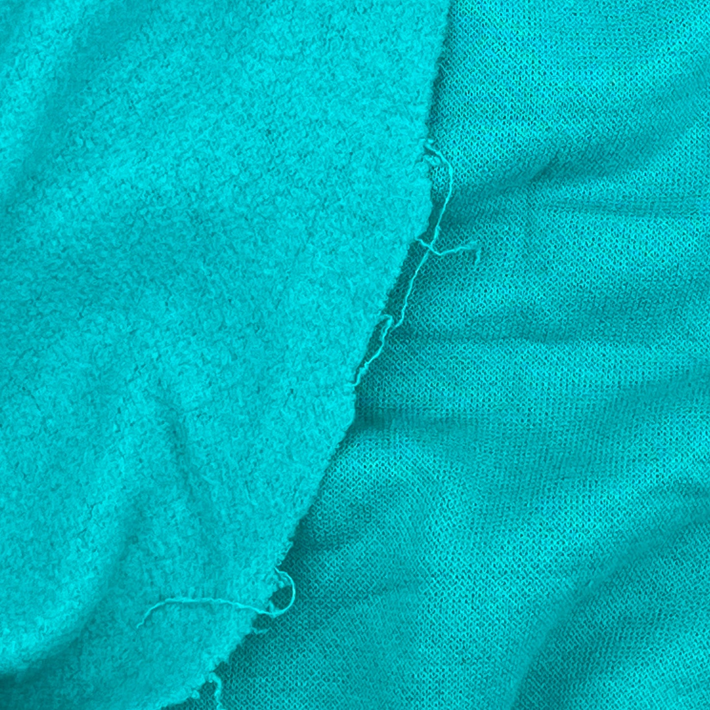 1 1/2 Yards Teal Fleece Knit – Cozy Essential