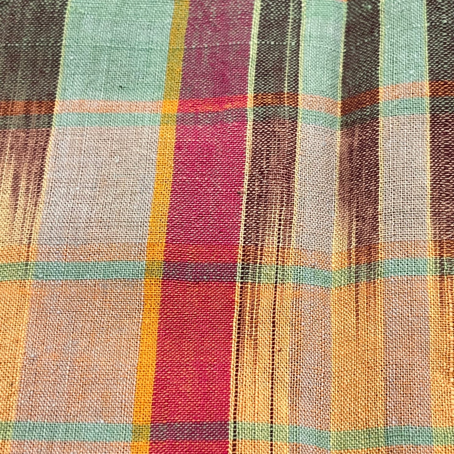 3 1/3 Yards Cotton Madras Plaid