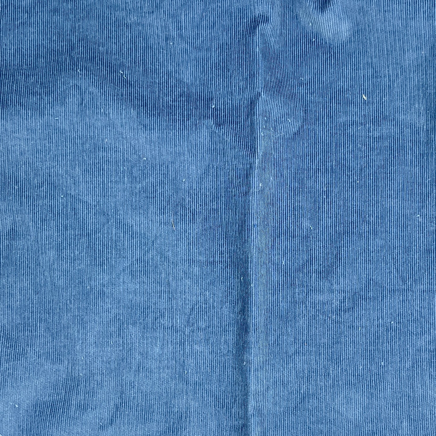 33” x 28” Blue Baby Wale Corduroy, Cotton