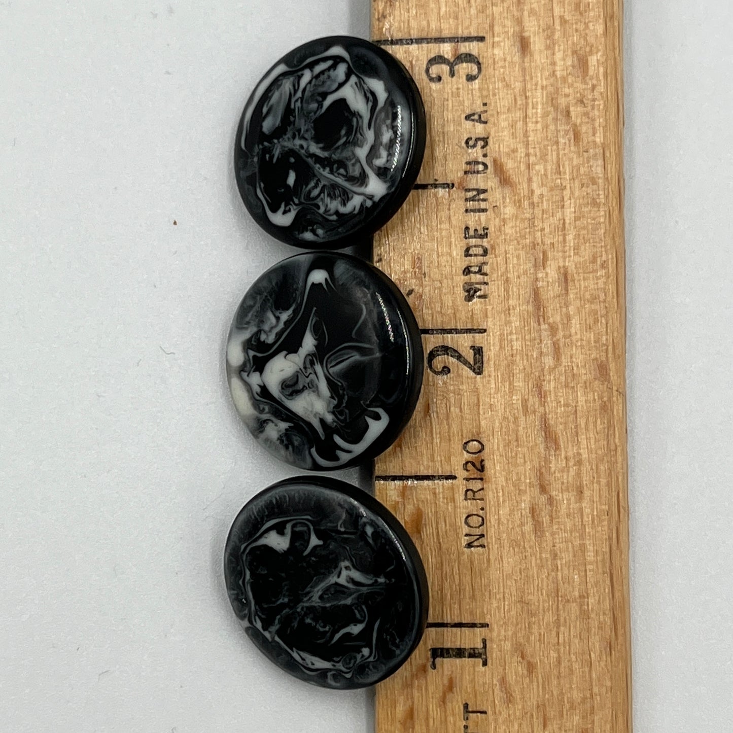 3, 3/4 Inch Vintage Buttons