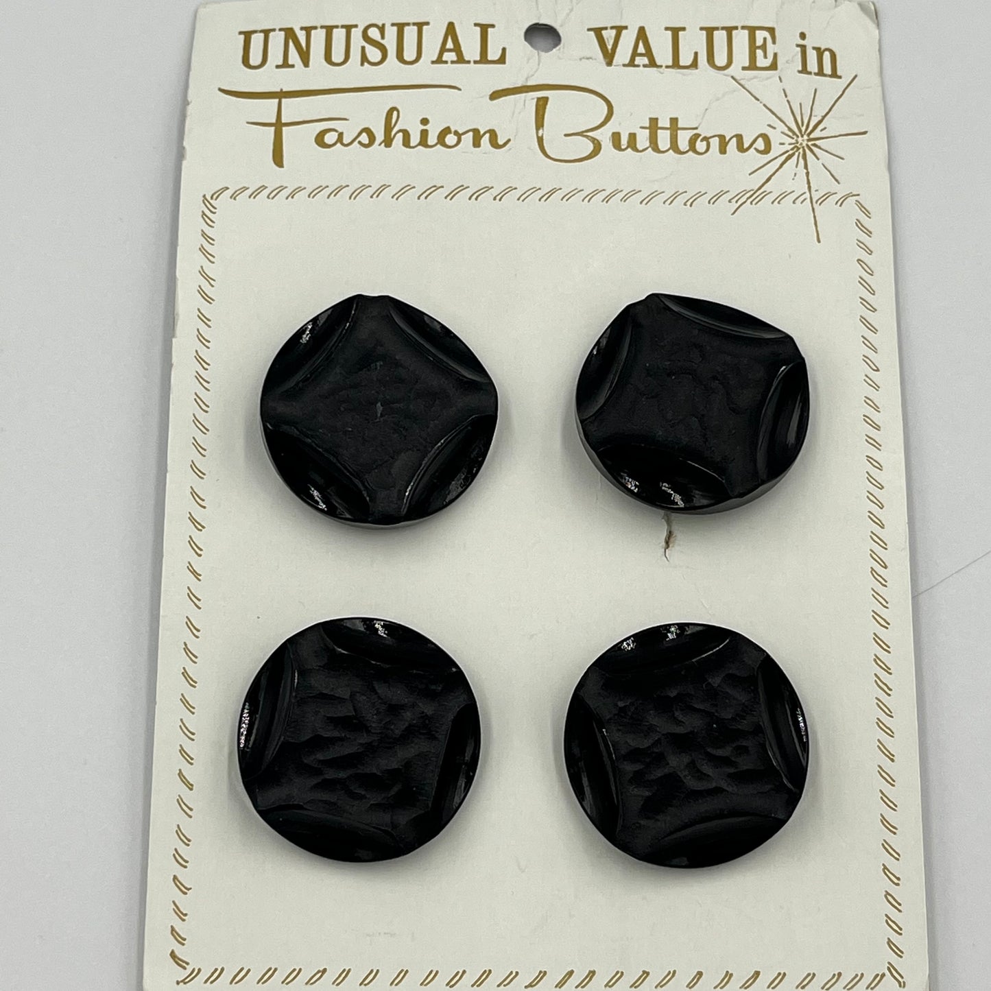 Four, 1 1/4 Vintage Buttons