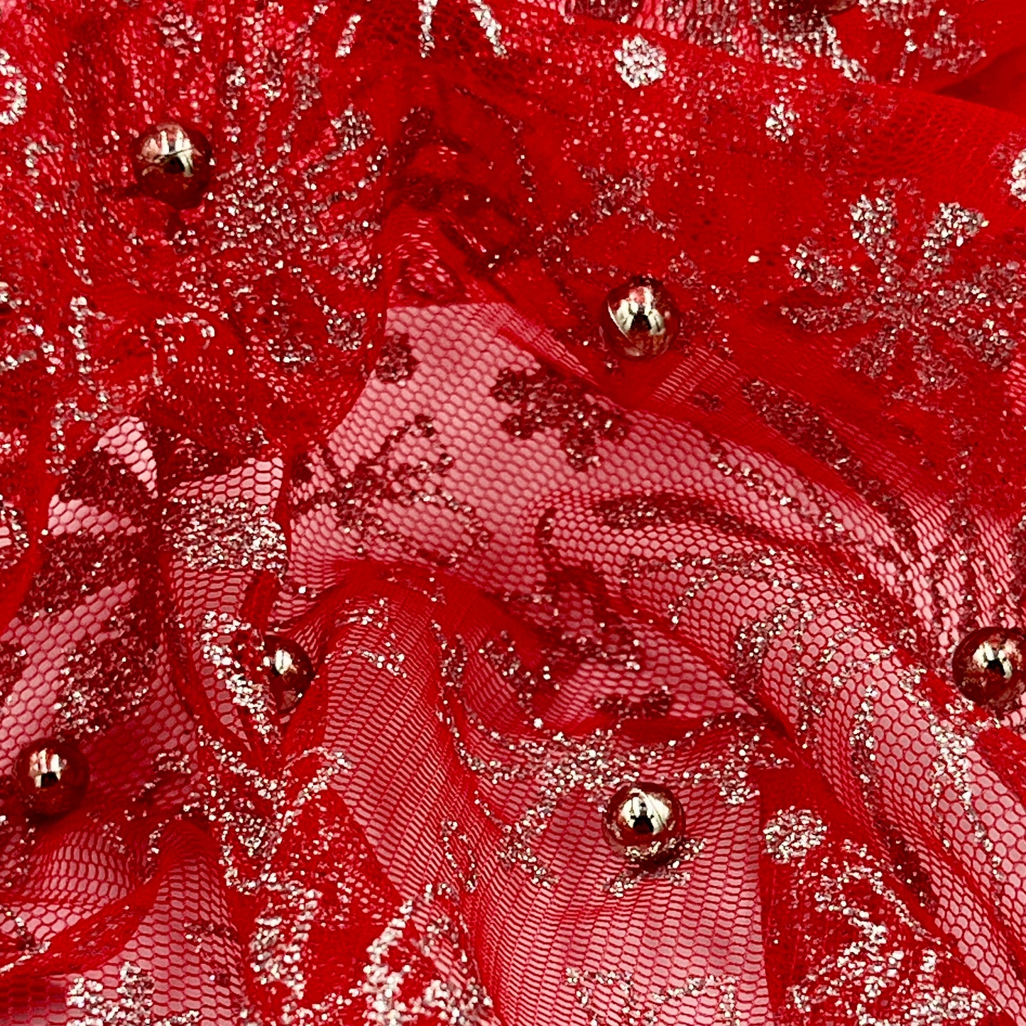 1 1/2 Yards Sparkle & Beaded Tulle