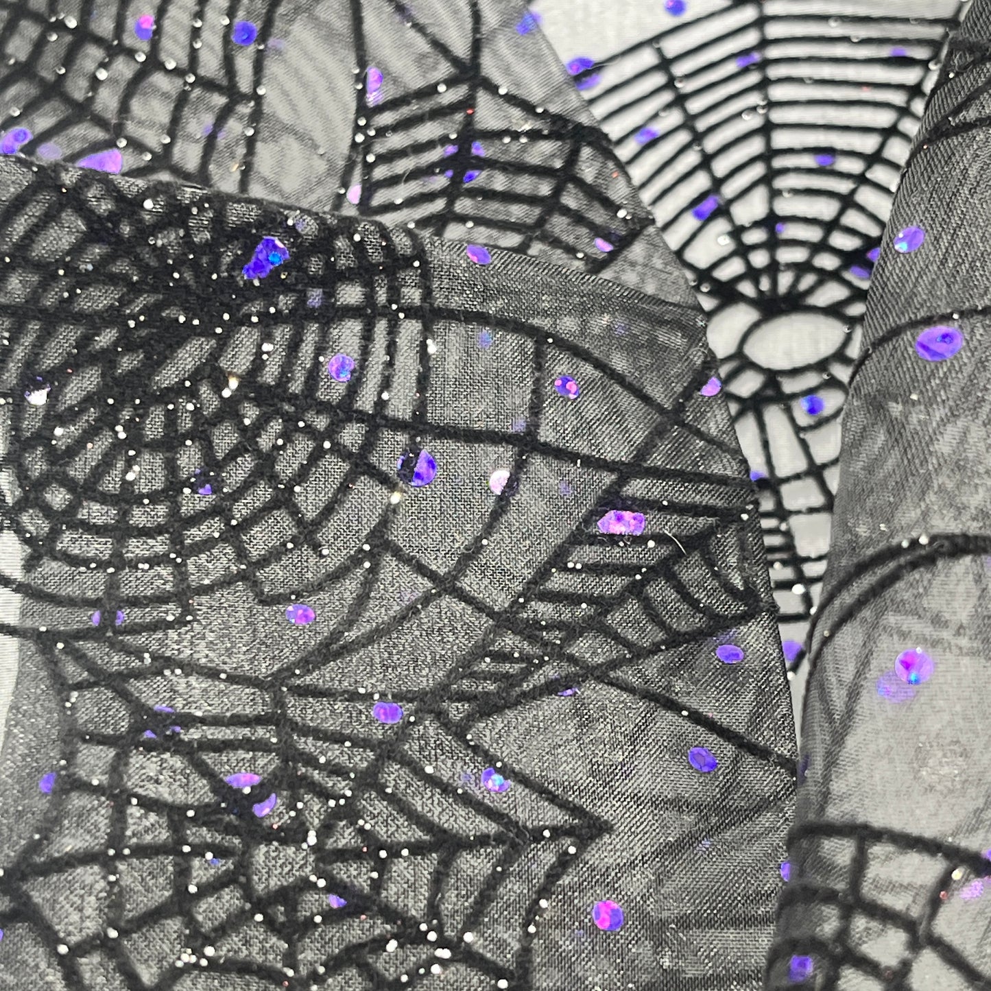 1 1/3 Yard Spiderweb Sparkle Organza