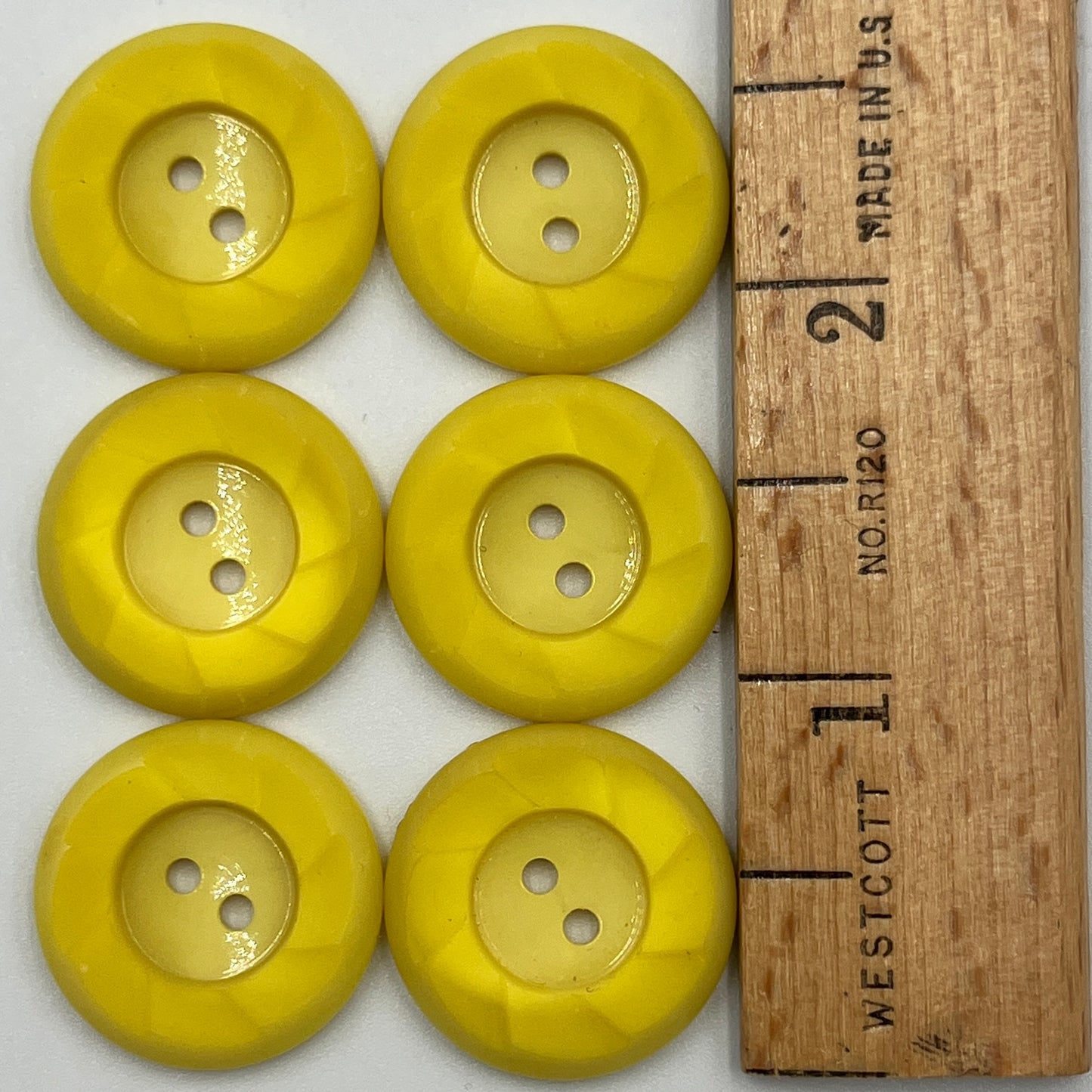 Six, 1 Inch Vintage Buttons