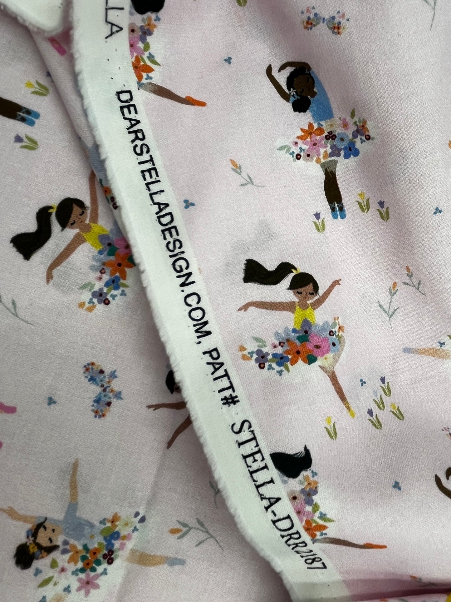 1 Yard Dear Stella Ballerinas, Premium Quilting Cotton