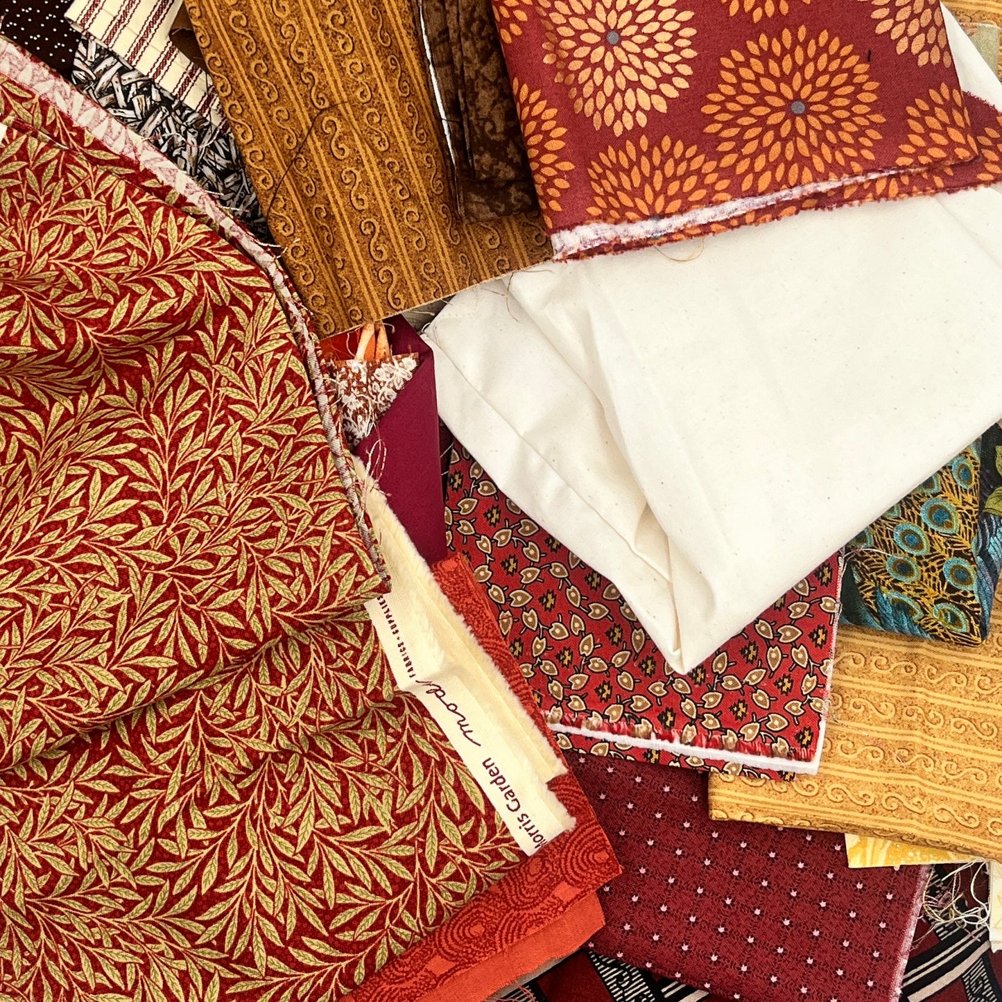 Quilting Cotton Bundle, Fall Colors, 5 lbs