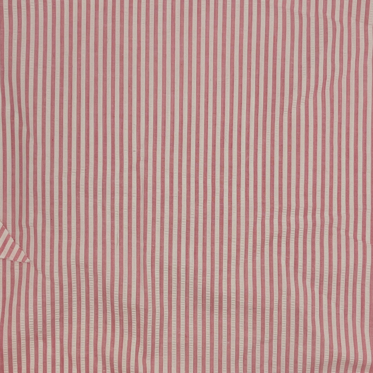 21” x 56” Pink & White Stripe Seersucker, Cotton
