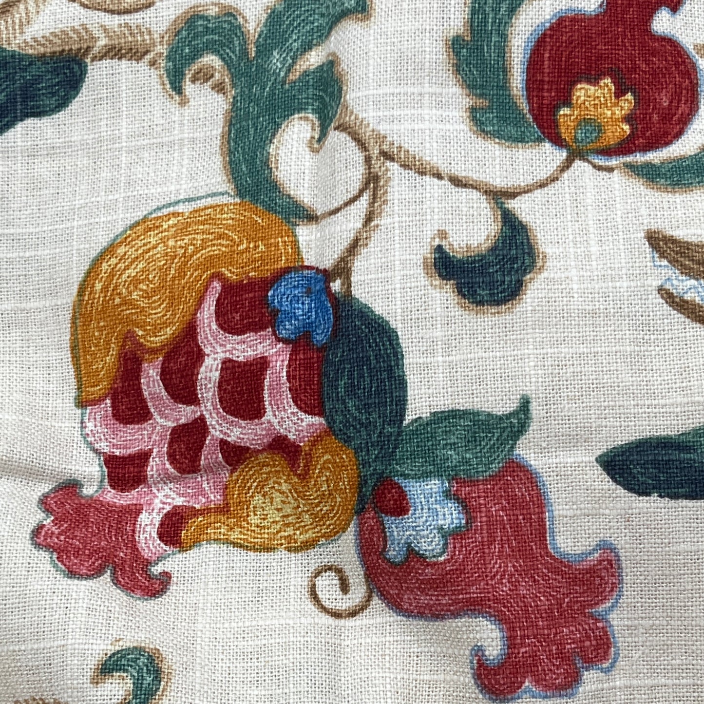 SPECIAL FIND, 2 Yards "Sultan's Walk" by P/Kaufmann, Soil & Stain Repellent Linen