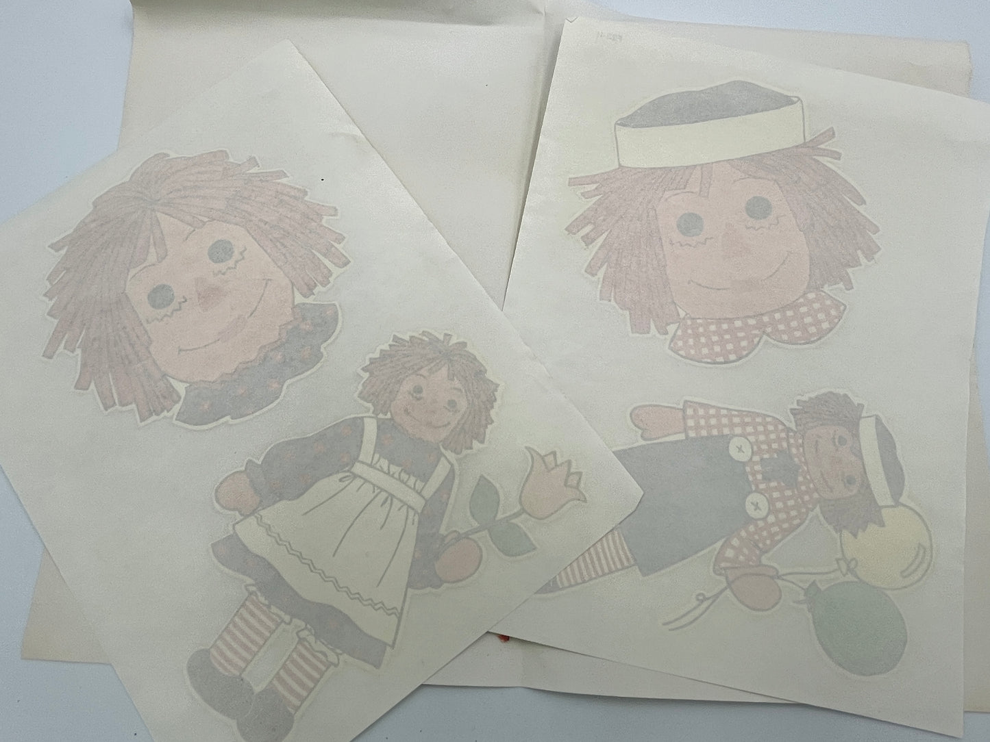 McCall's Pattern 5616, Vintage, Size 10, includes Raggedy Ann and Andy iron on transfers