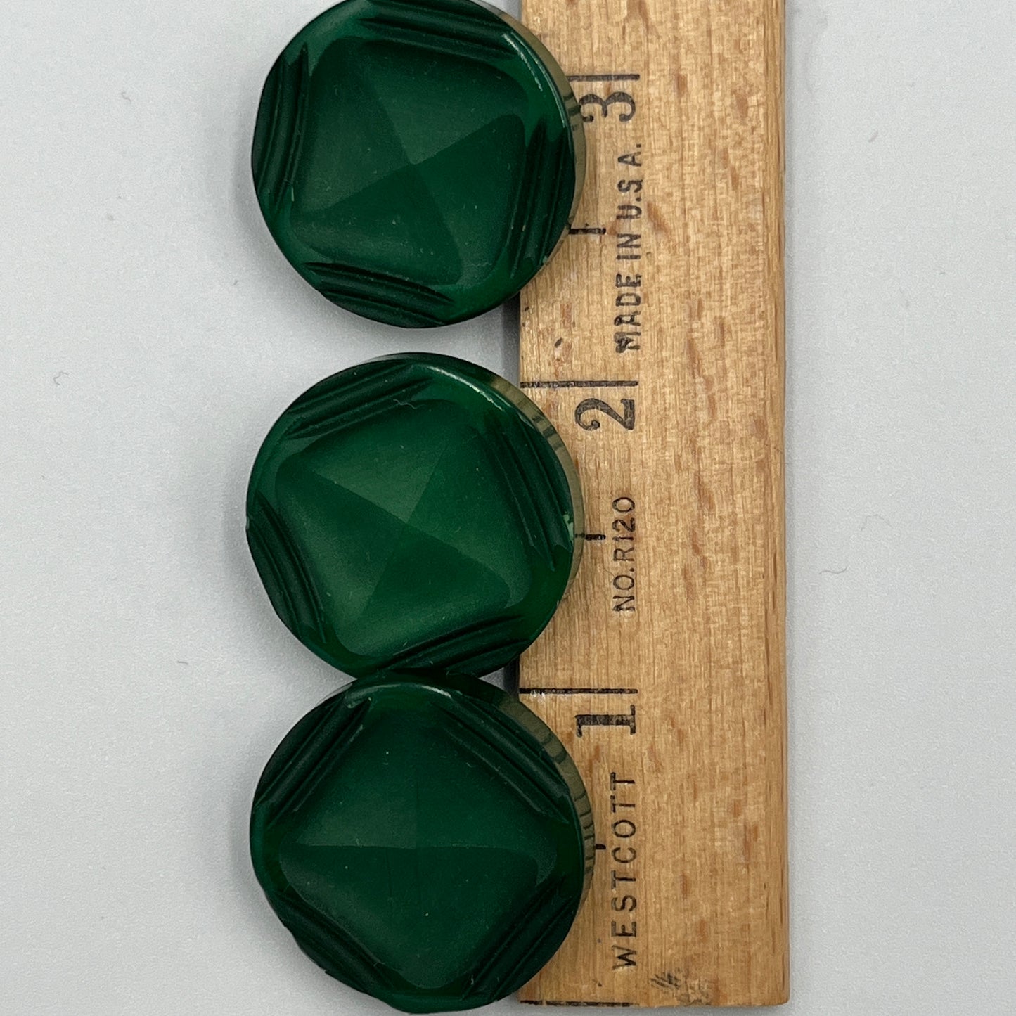 Three, 1 Inch Vintage Buttons