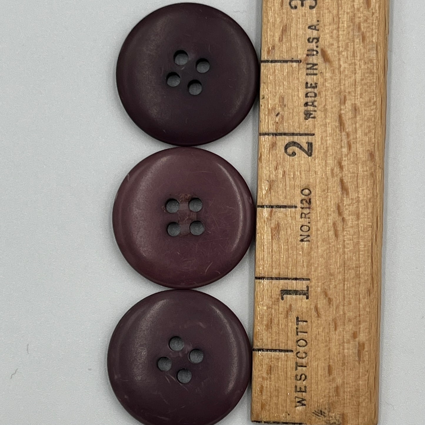 Three, 1 Inch Vintage Buttons