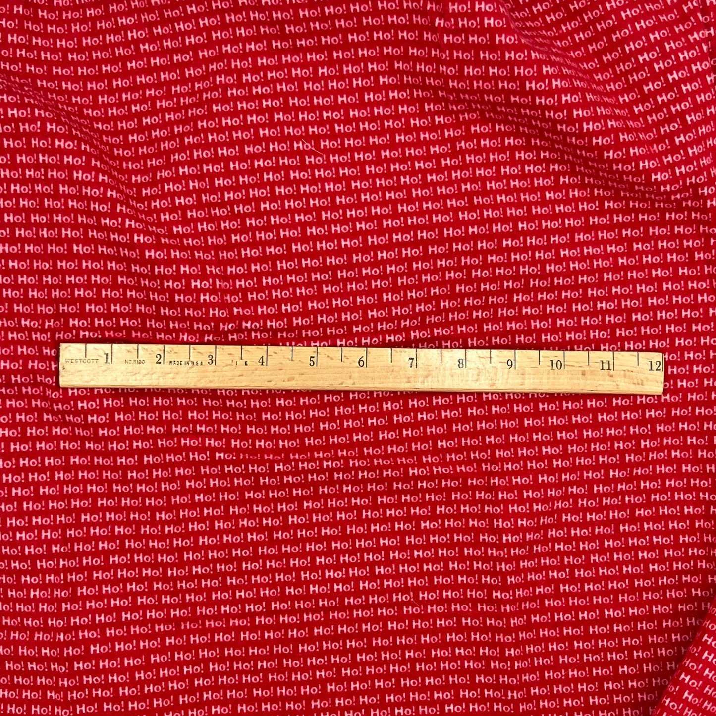 2 1/4 Yards + 21” x 42” (in one piece), Red Cotton Flannel