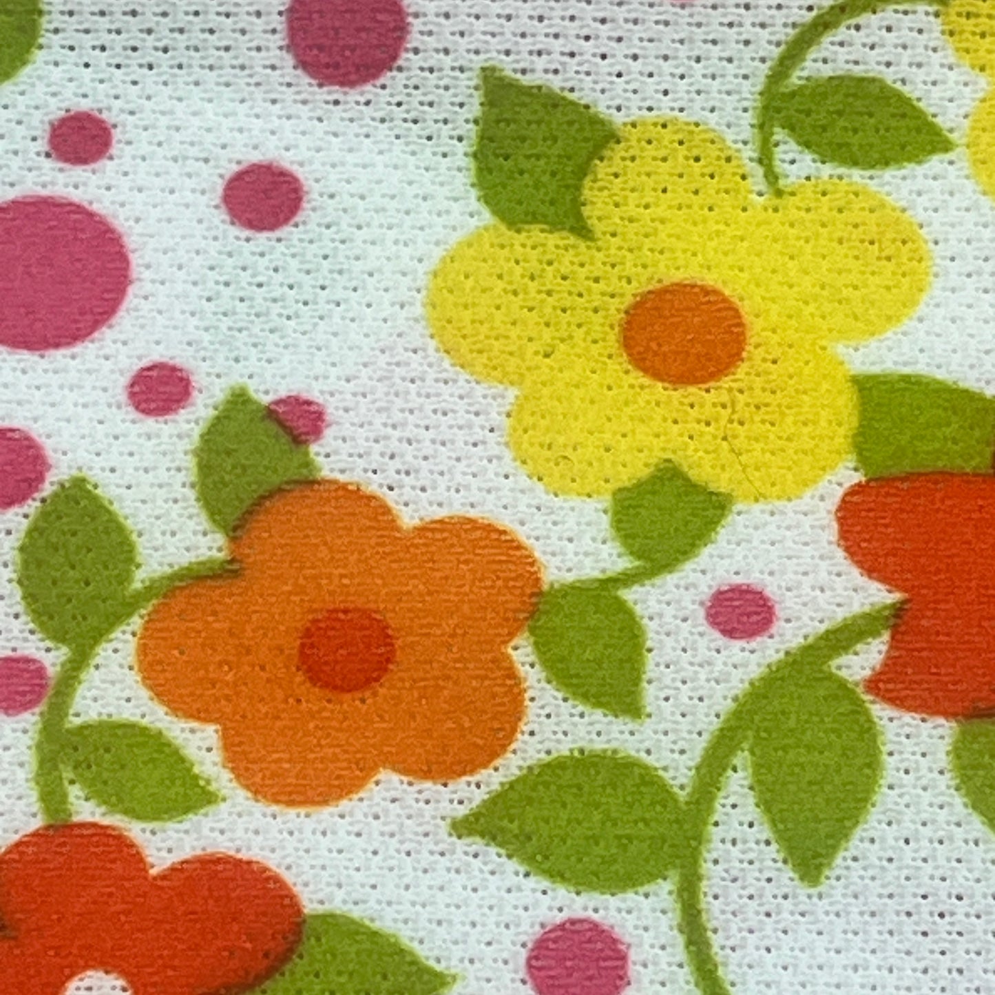1 2/3 Yards Vintage Flower Pop Poly Knit