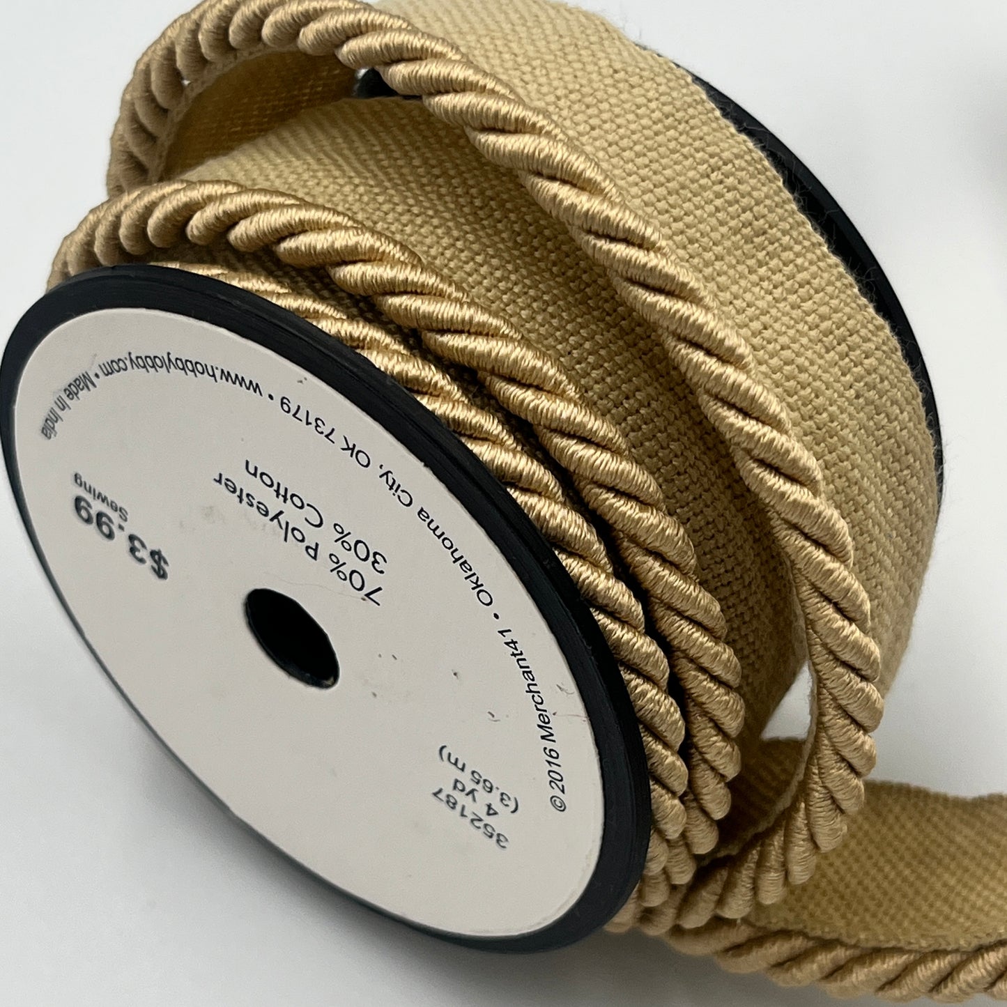 Decorative Trim, Cord Piping, 4 Yards