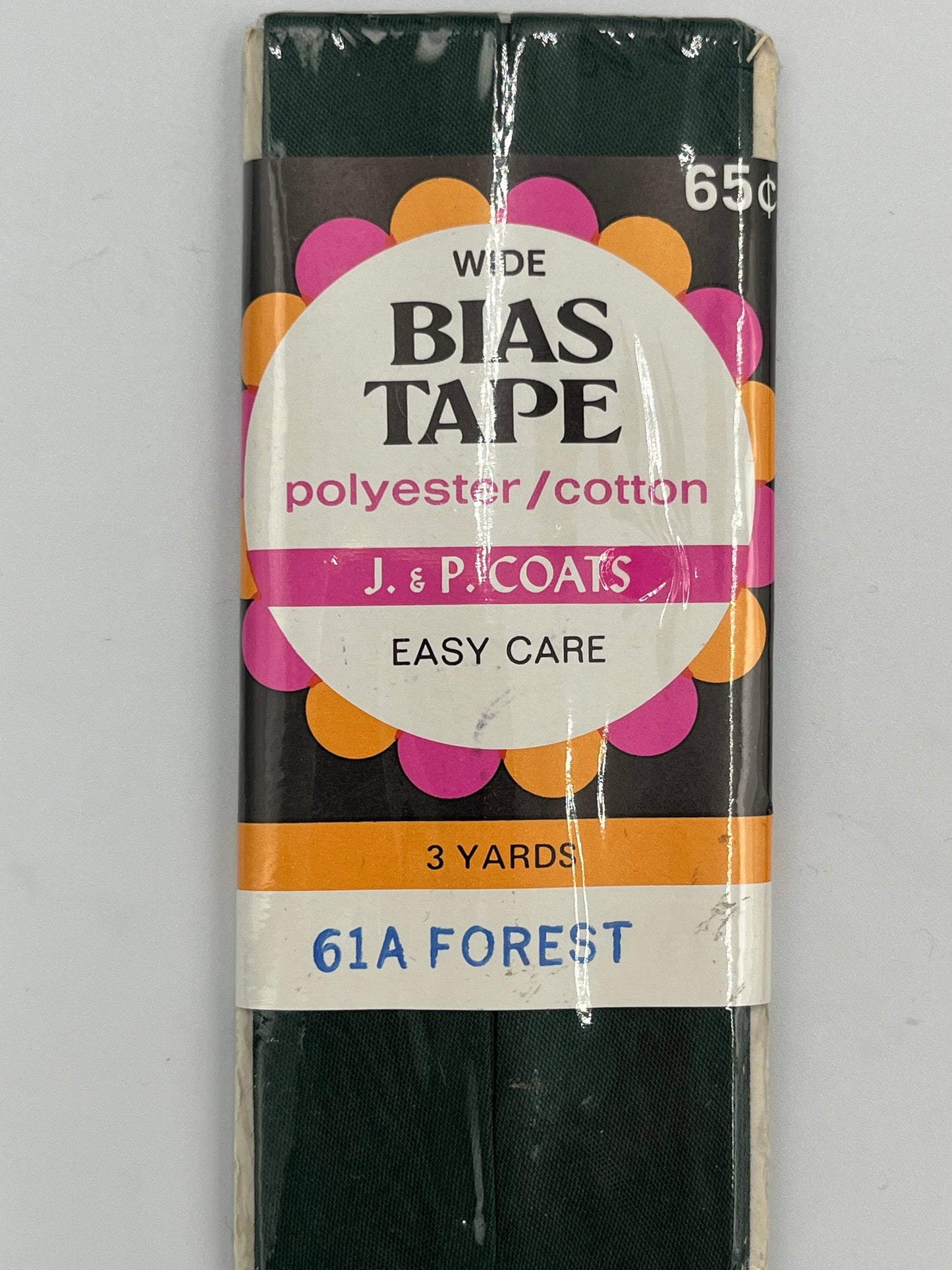 J & P Coates Wide Bias Tape, Forest