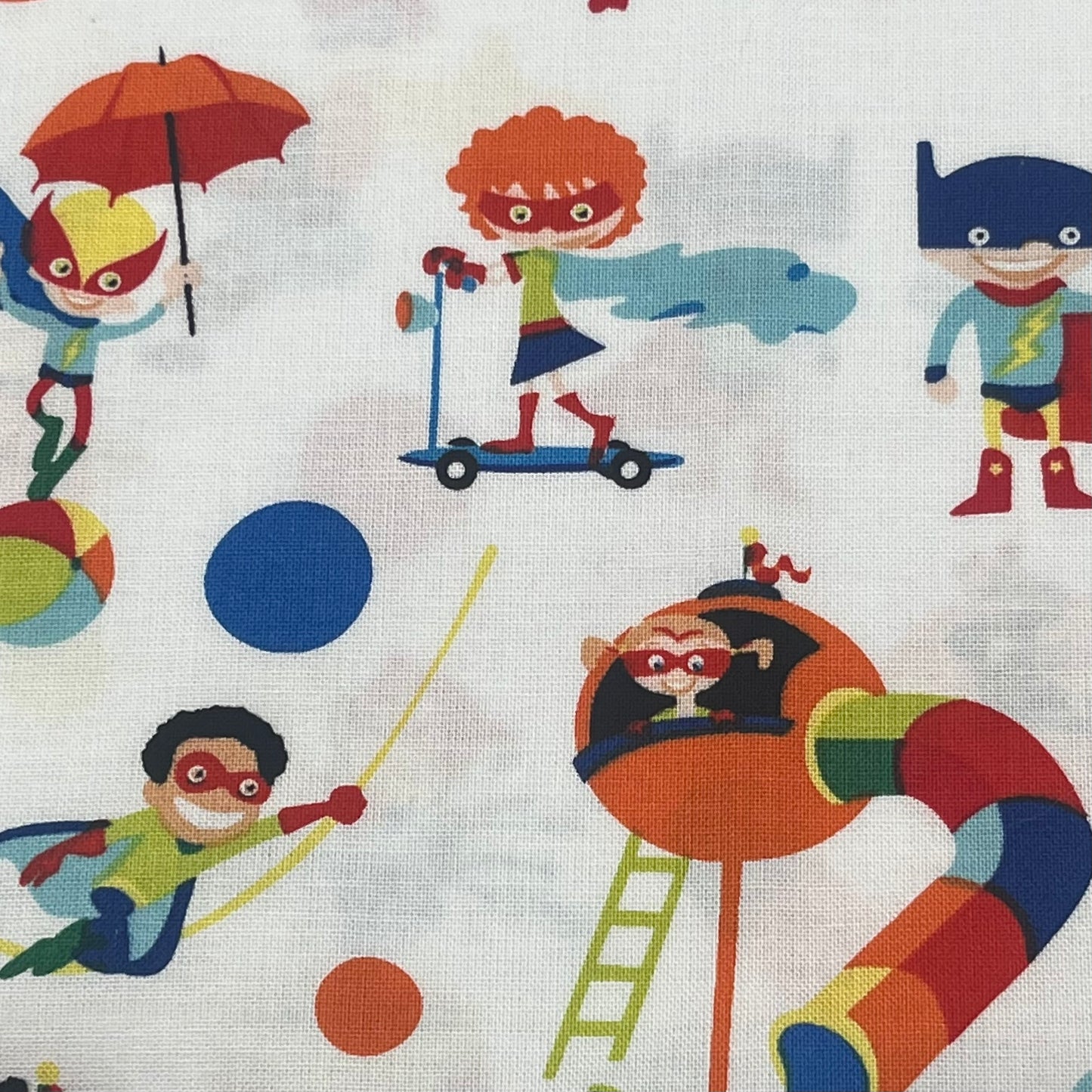 1 Yard Playground Hero Print - Premium Quilting Cotton