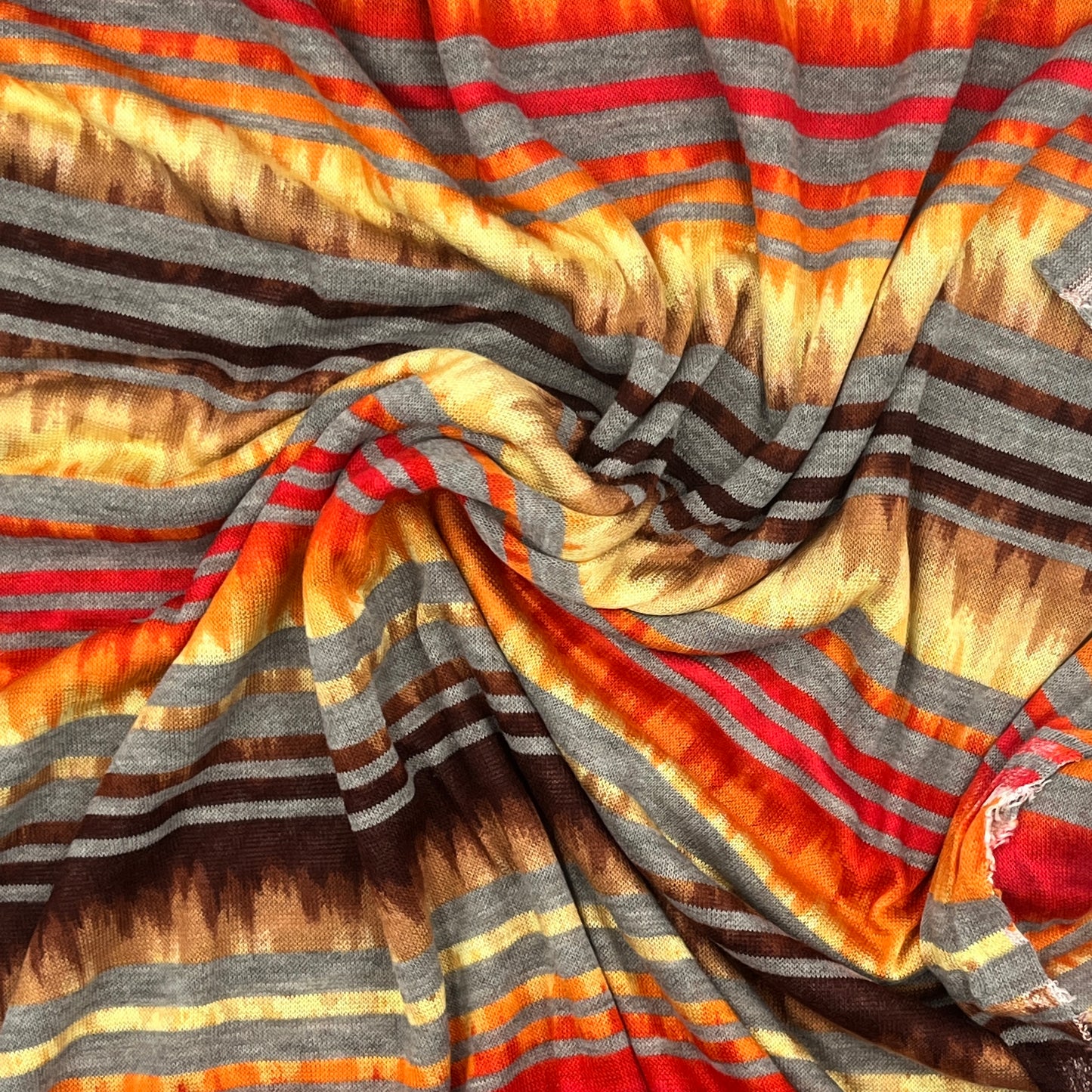 1 Yard Lightweight Shades of Sunset Knit, Cotton
