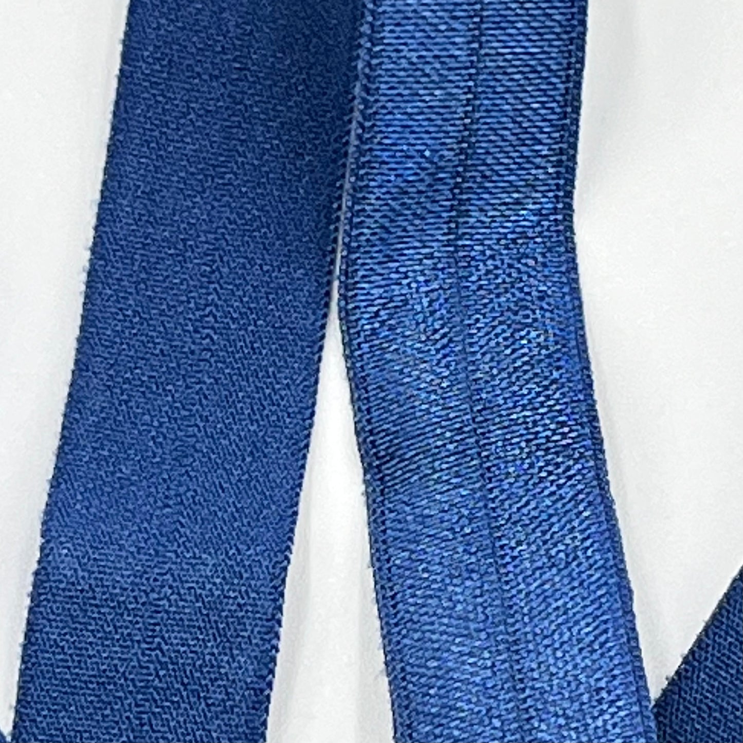 Blue Foldover Elastic BY THE YARD