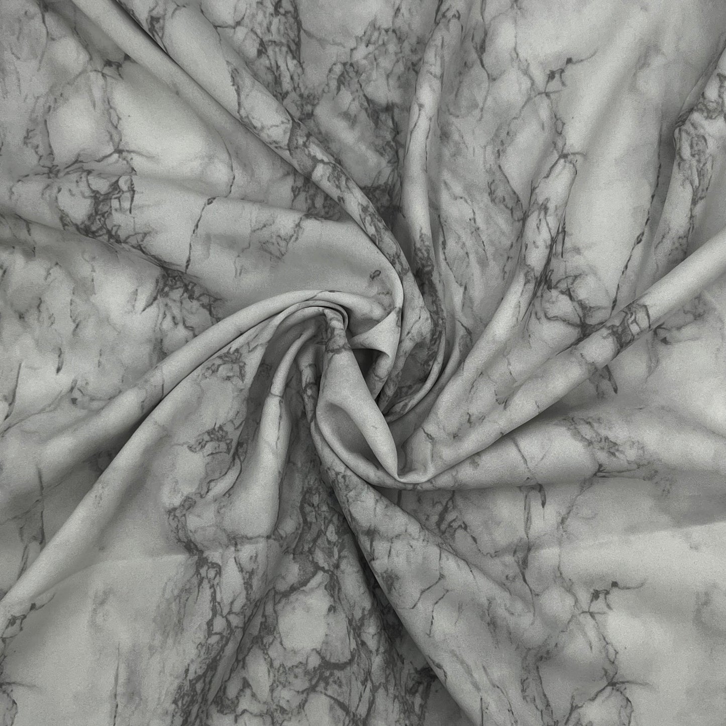 1 Yard Gray Marble Sheer, Polyester