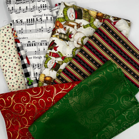 BIG Christmas Lot, 6+ Yards Premium Quilting Cotton