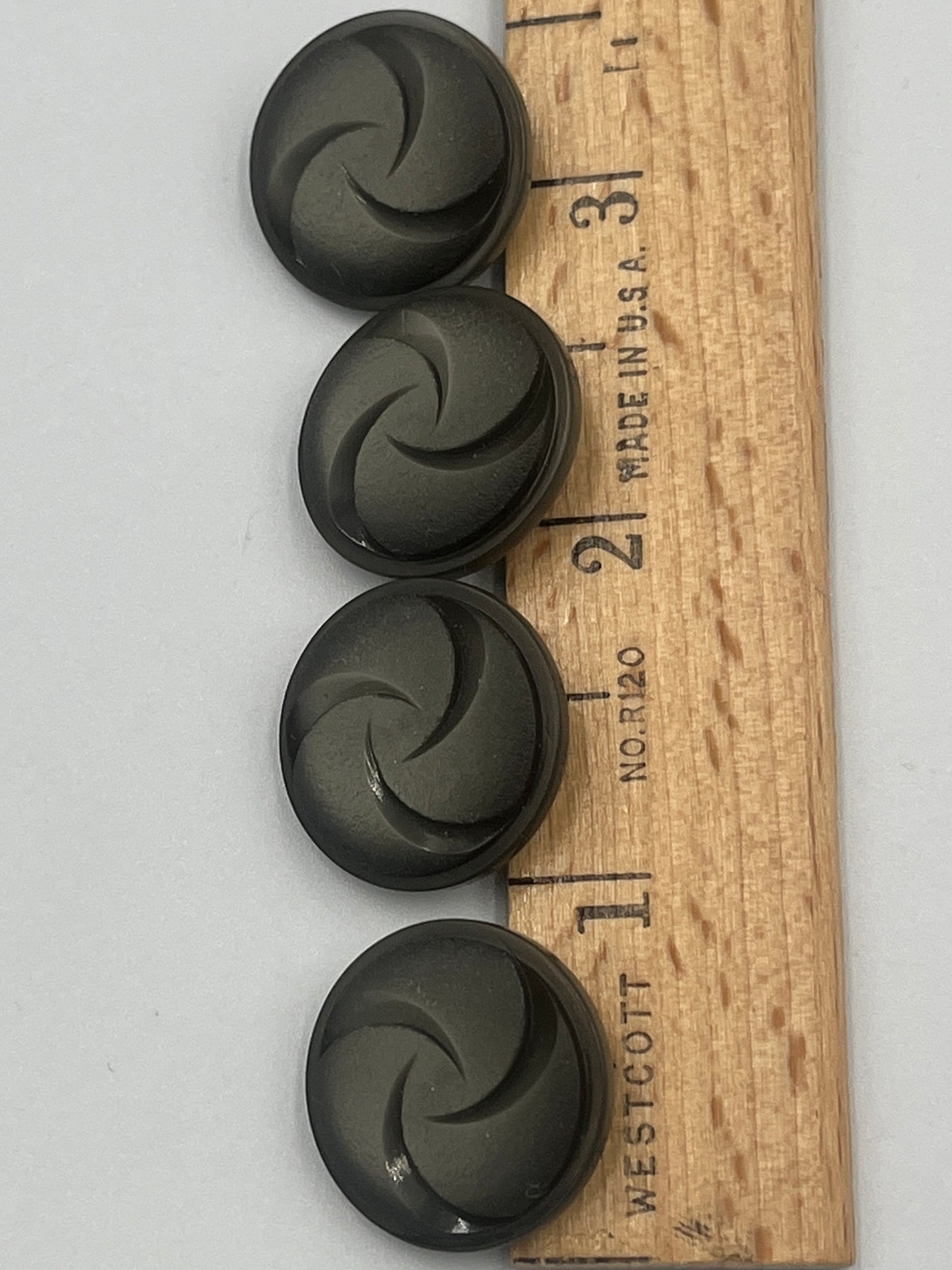 Four, 7/8 Inch Vintage Buttons