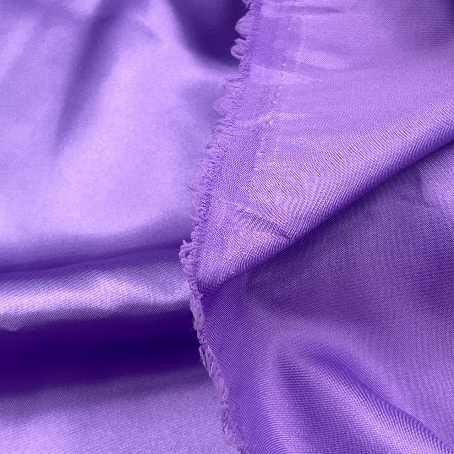 4 1/3 Yards Purple Satin Charmeuse, Designer Deadstock