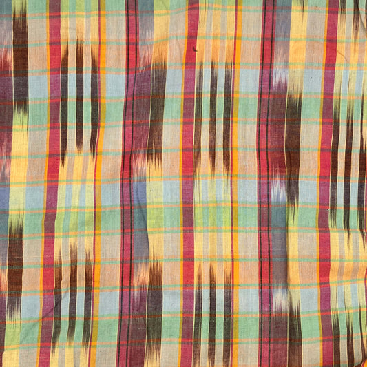 3 1/3 Yards Cotton Madras Plaid