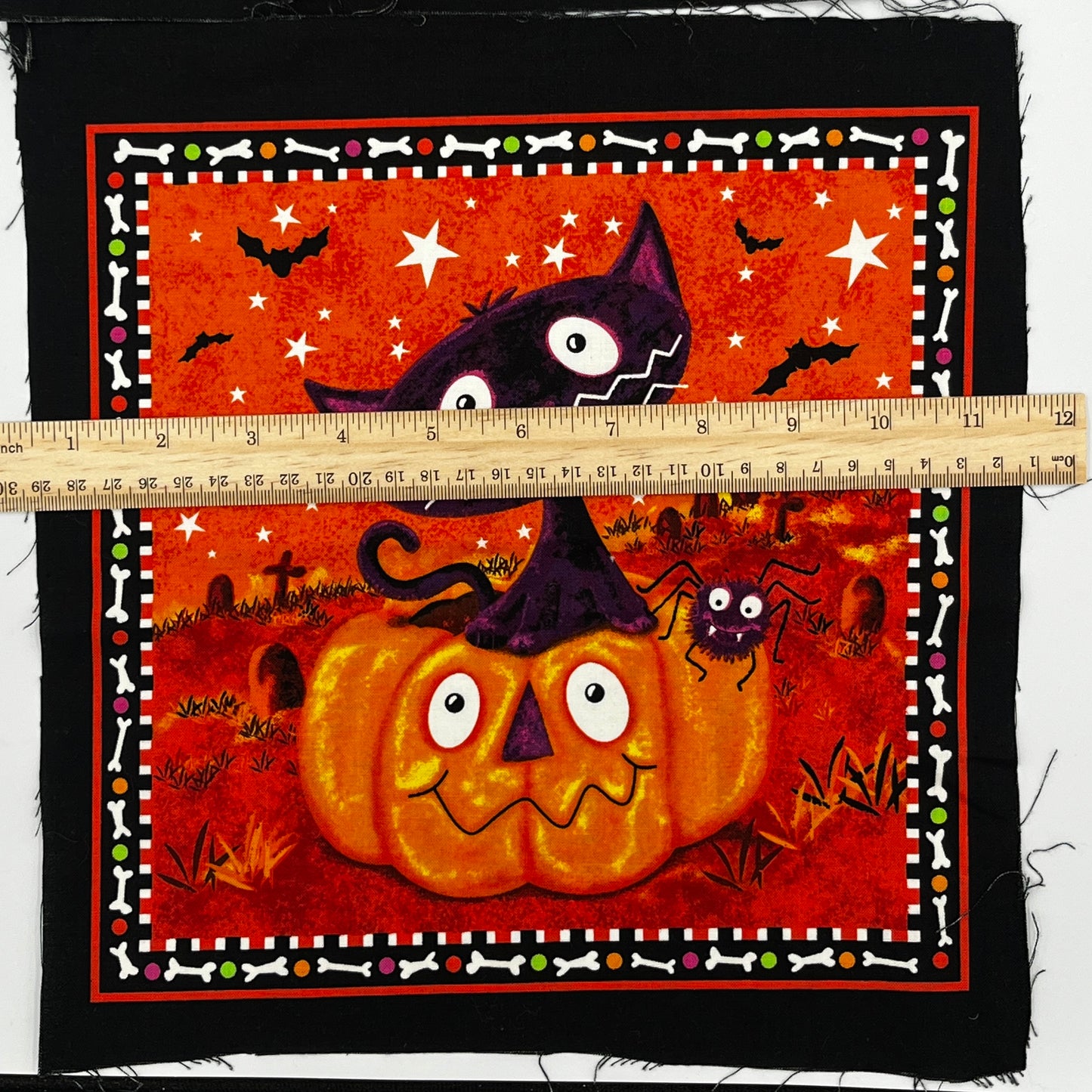 2 10 inch Halloween Blocks, Premium Quilting Cotton