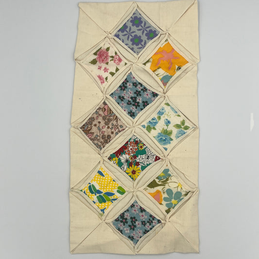 Cathedral Window Quilt Piece