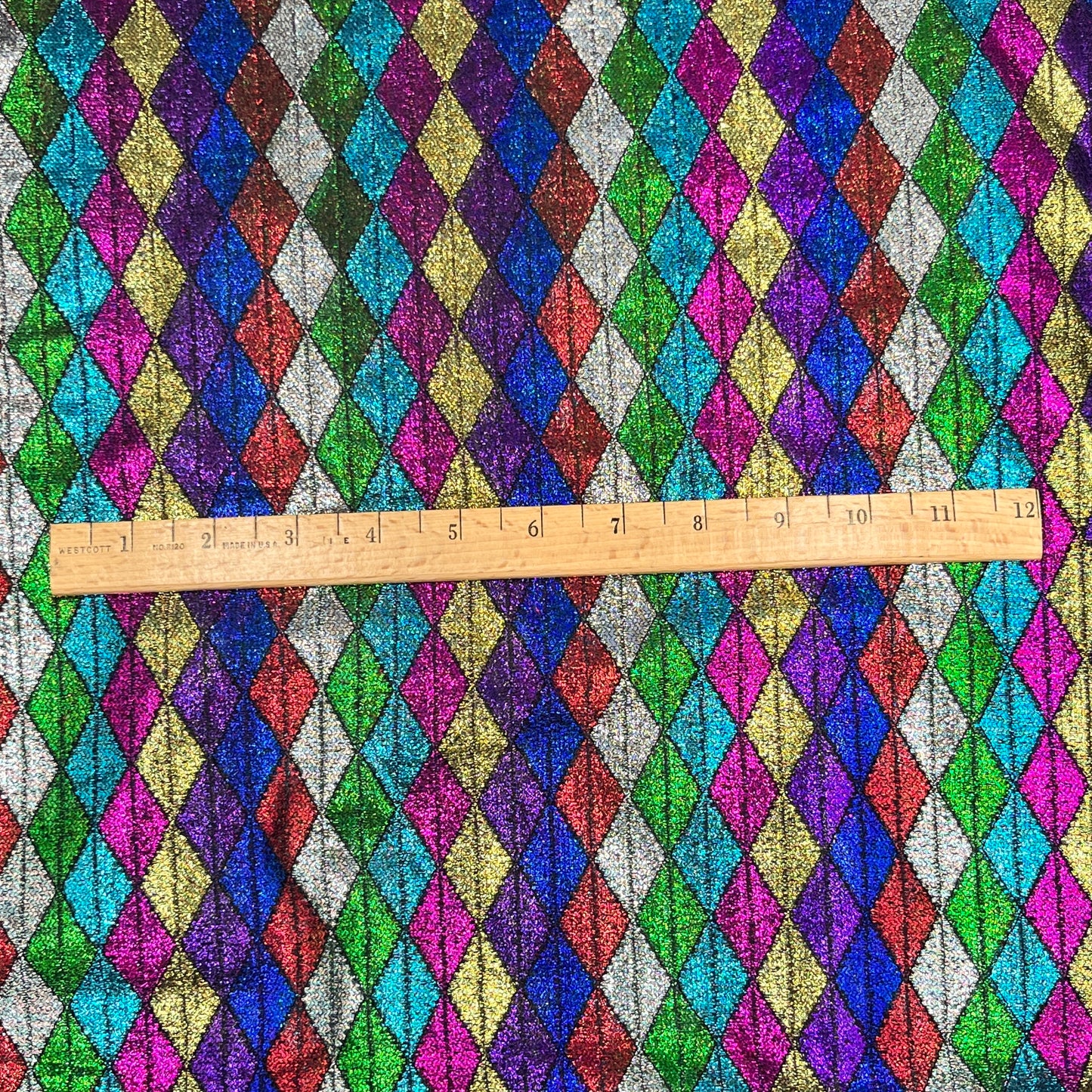 2 Yards Harlequin Metallic Tissue Lame - Synthetic