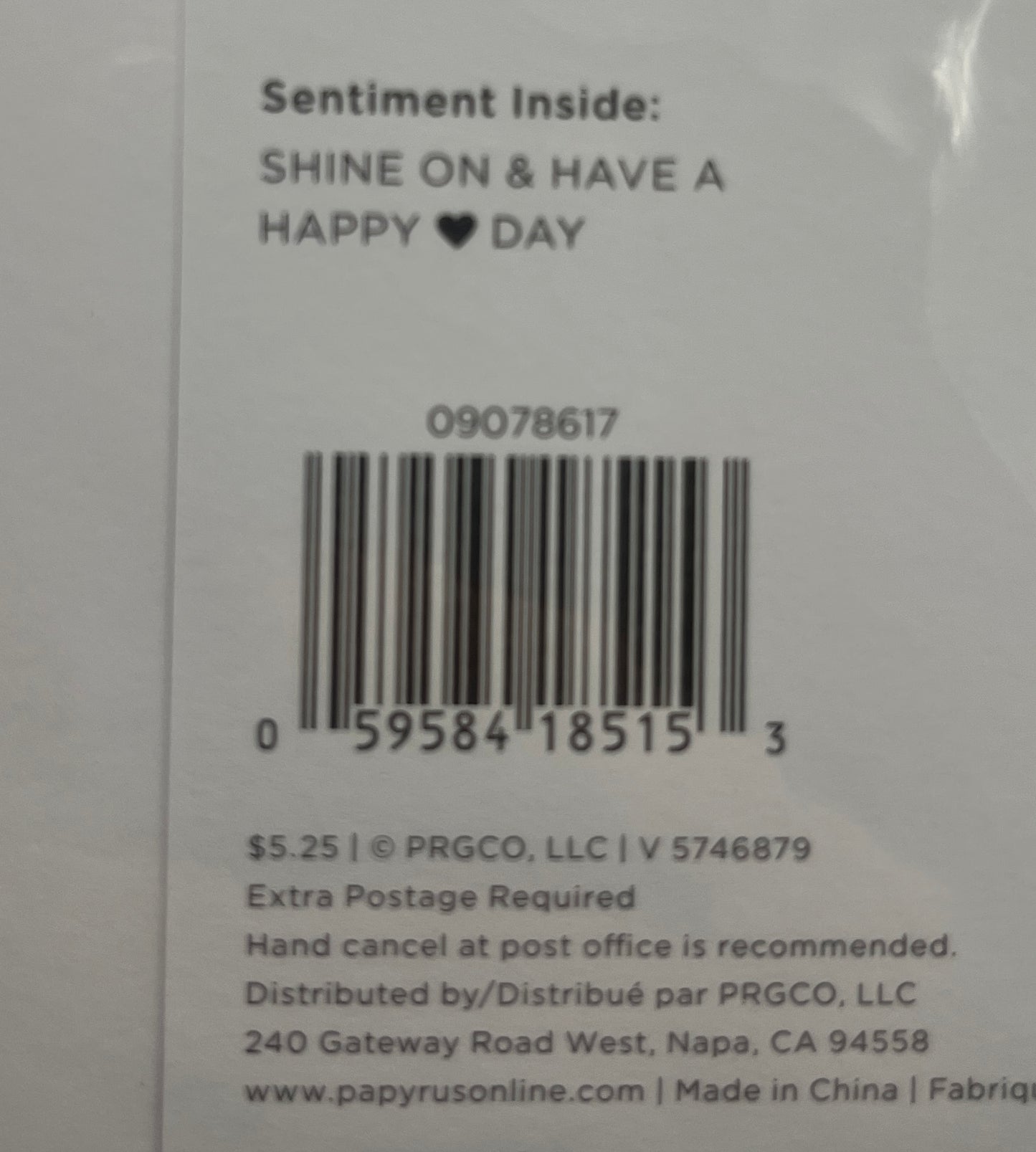 “Throw Love Around Like Confetti” Greeting Card, Bird & Quill for Papyrus