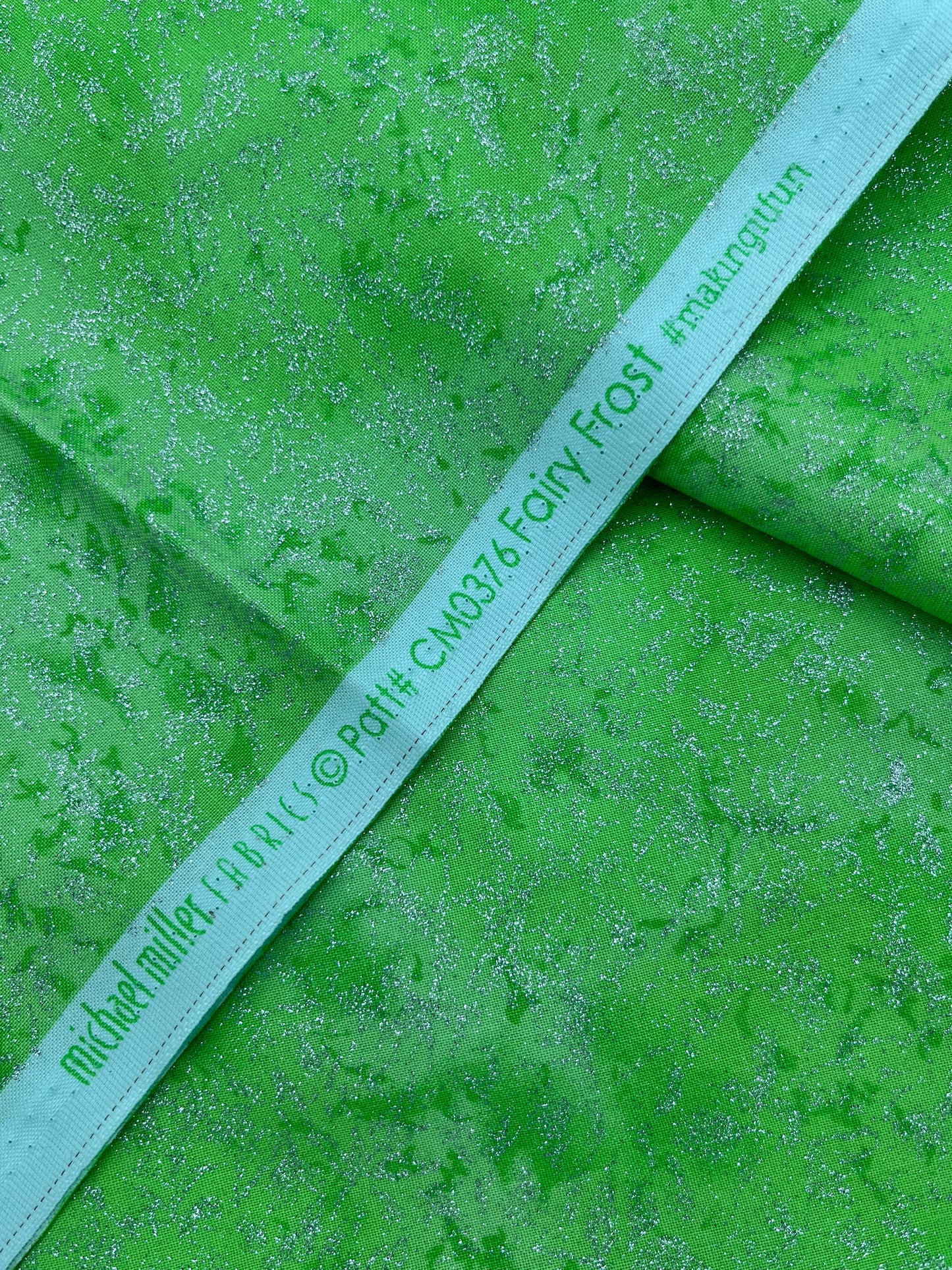 2 1/3 Yards Premium Quilting Cotton, Michael Miller, Fairy Frost