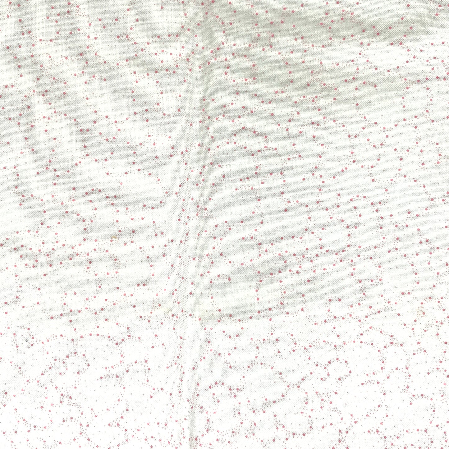 1 1/3 Yard Helen Weinman for Tiny Pink Dot Swirl Print, Quilting Cotton