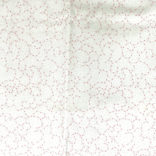 1 1/3 Yard Helen Weinman for Tiny Pink Dot Swirl Print, Quilting Cotton