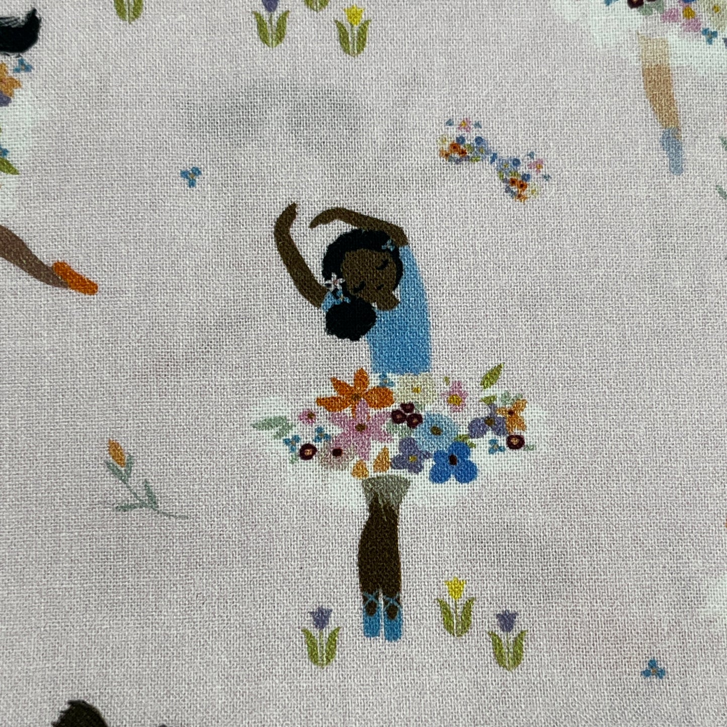 1 Yard Dear Stella Ballerinas, Premium Quilting Cotton