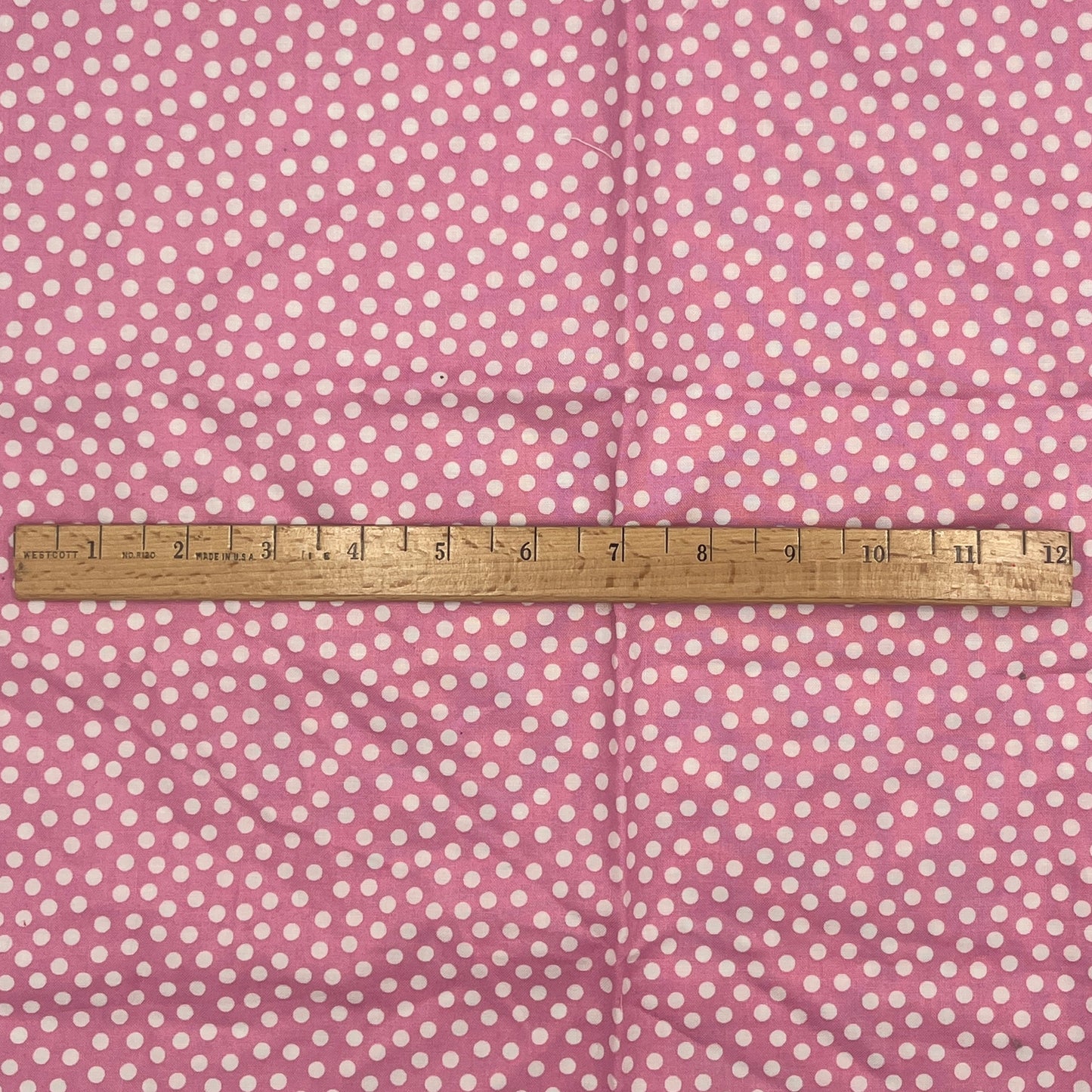 1/2 Yard Pink Polka Dot, Premium Quilting Cotton