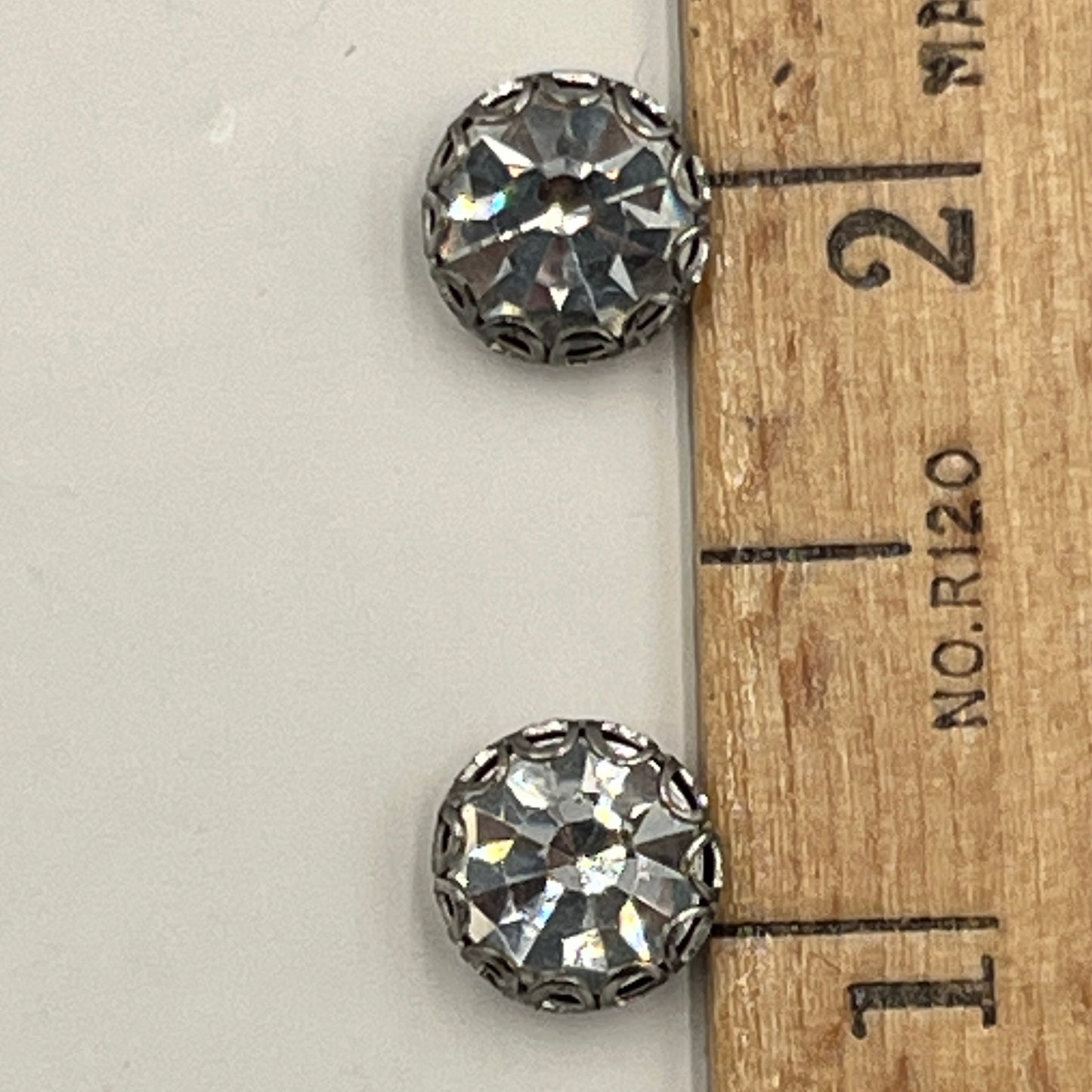 Four, 1/4 Inch Glass Buttons