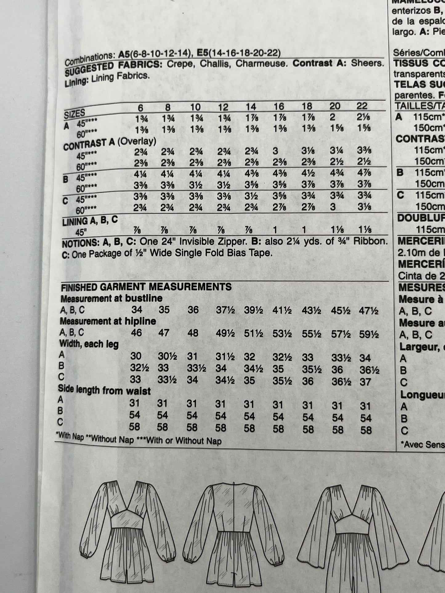McCall's 8009, Uncut Pattern