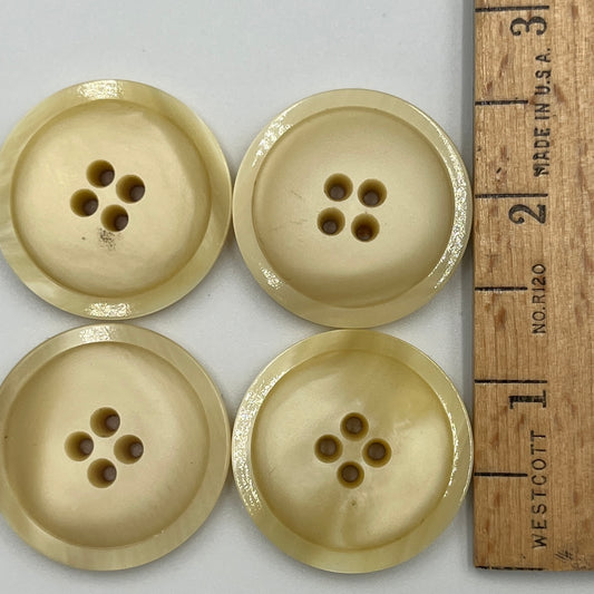 Four, 1.25 Inch Vintage Buttons