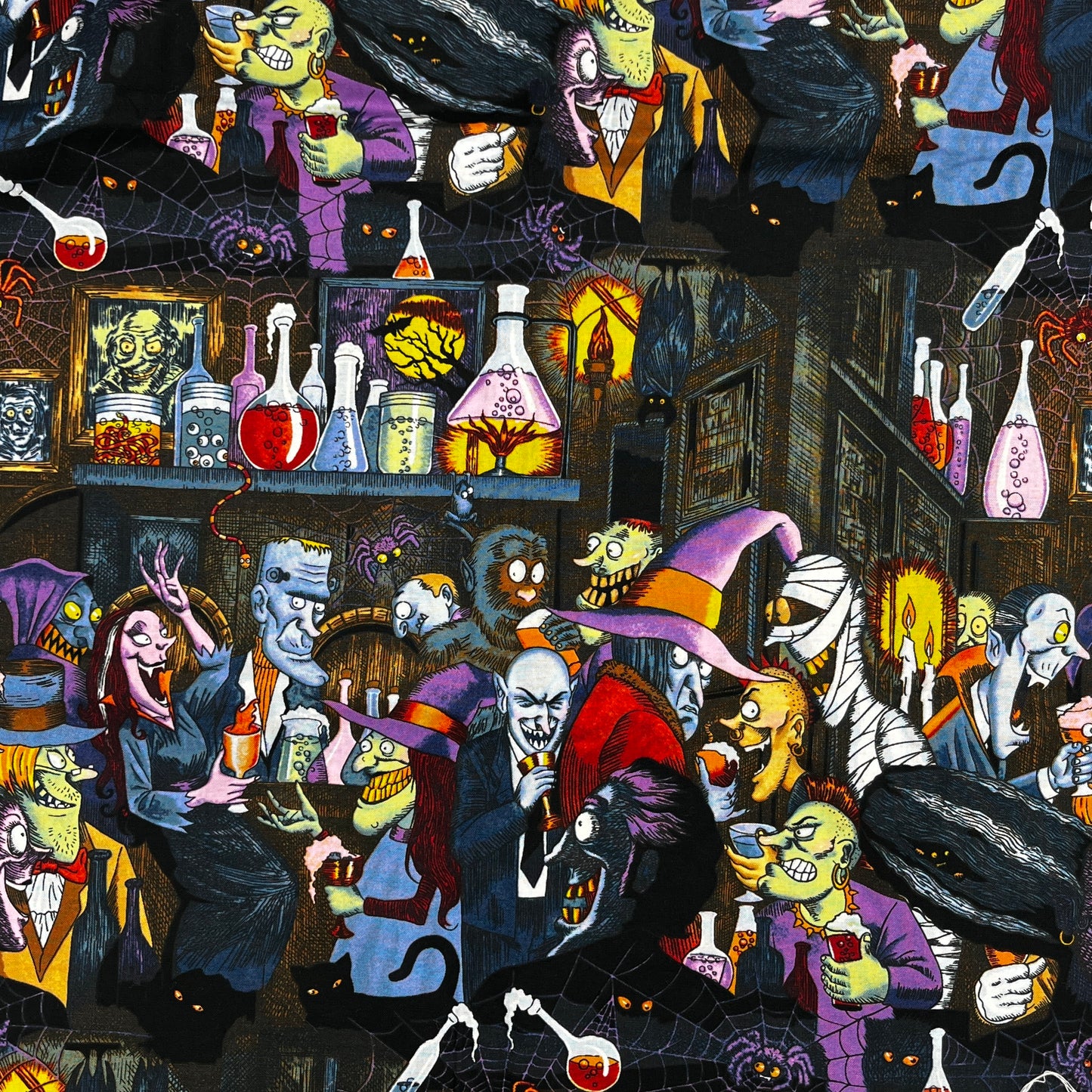 2/3 Yard Alexander Henry "Happy Hour" Prremium Quilting Cotton