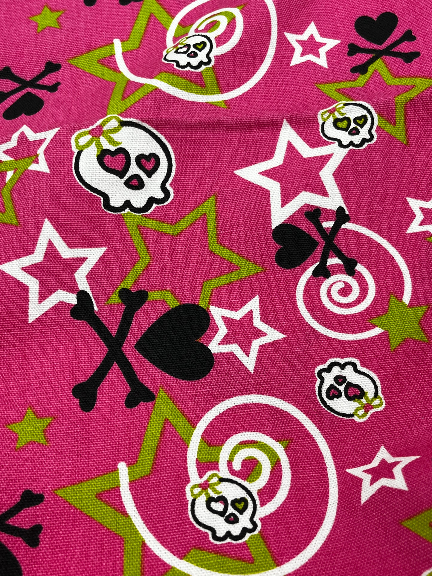 1 1/2 Yards "Stars & Bones" Cotton Canvas