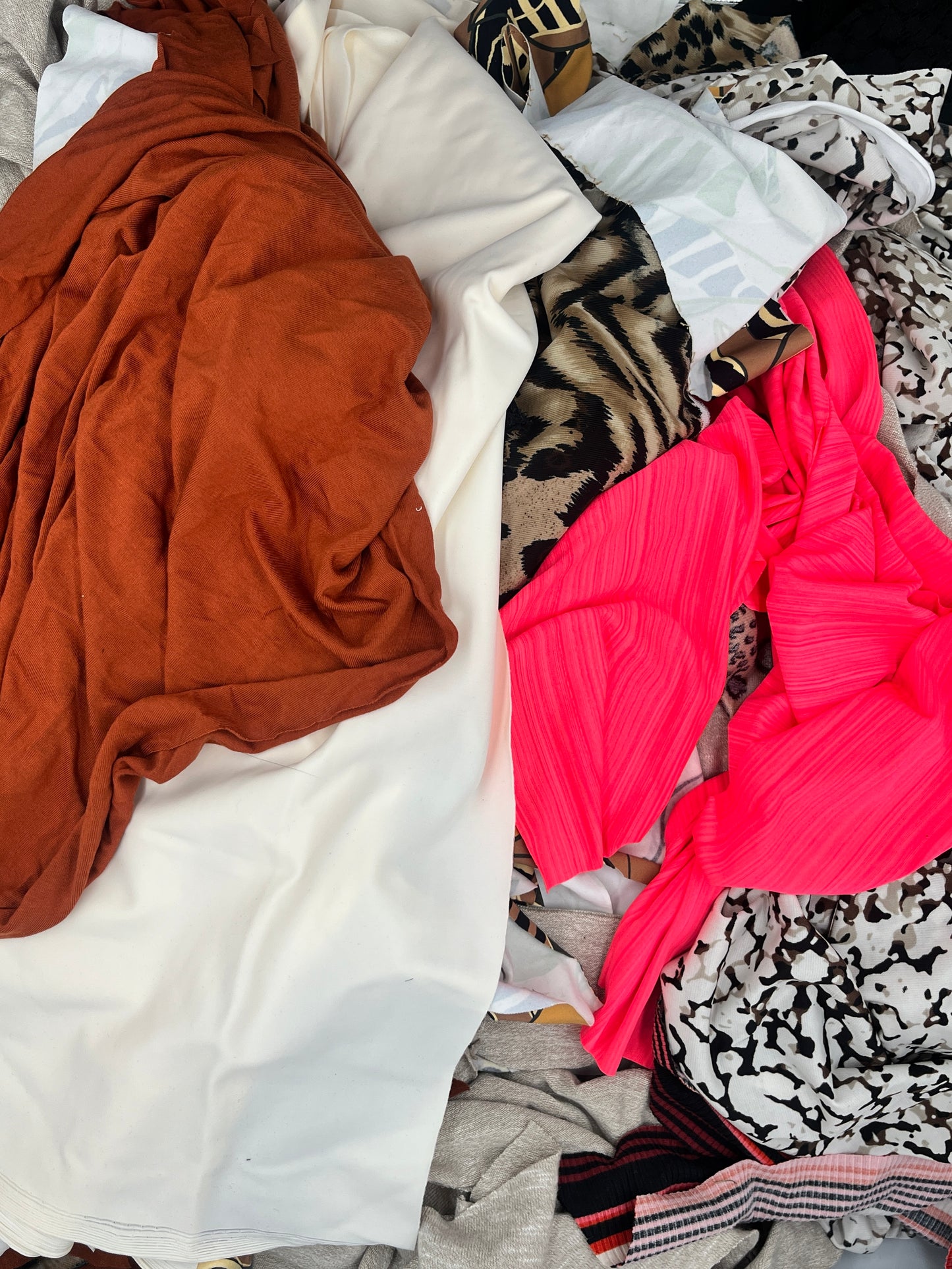 10+ lb Bundle of Knits (remnants, yardage & scraps)