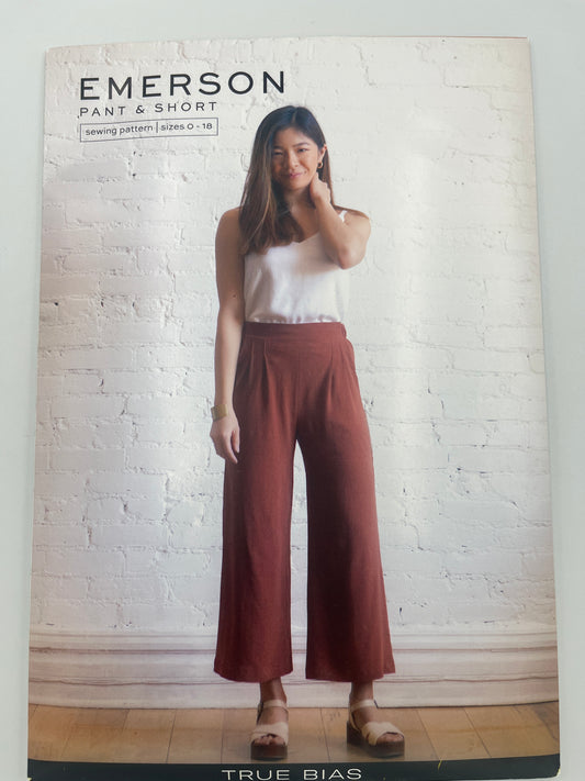 True Bias, Emerson Pant & Short Uncut Sewing Pattern