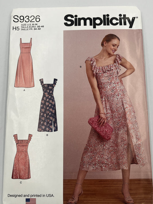 Simplicity 9326, Size 6-14, Uncut Pattern