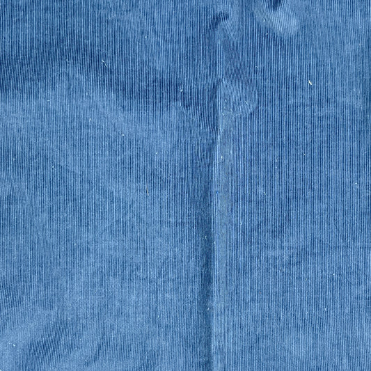 33” x 28” Blue Baby Wale Corduroy, Cotton