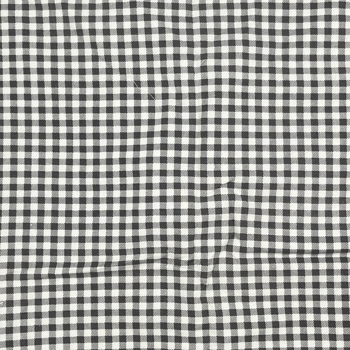 2 1/2 Yards Keepsake Calicos Grey & White Gingham, Cotton