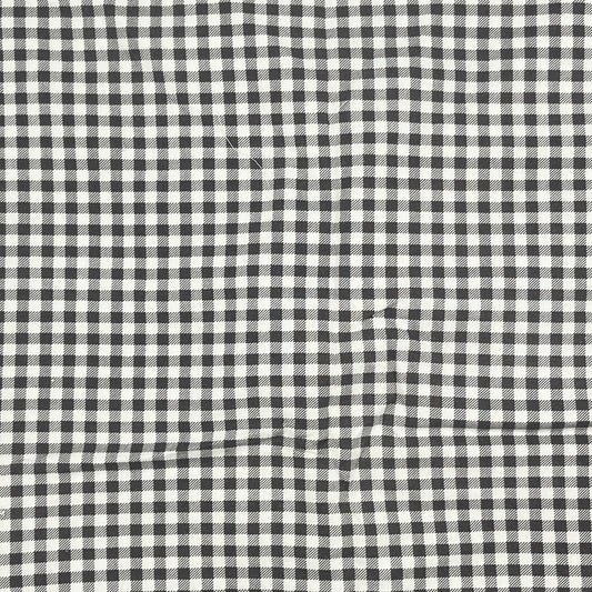 2 1/2 Yards Keepsake Calicos Grey & White Gingham, Cotton